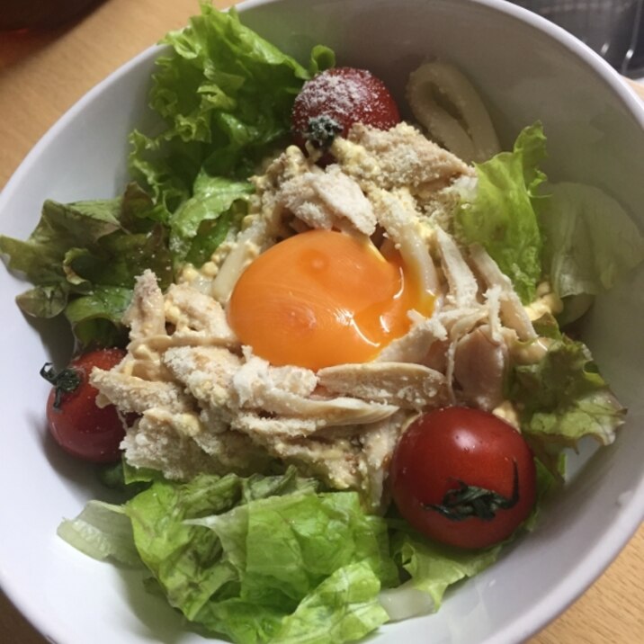 簡単節約！超美味しい！洋風サラダうどん